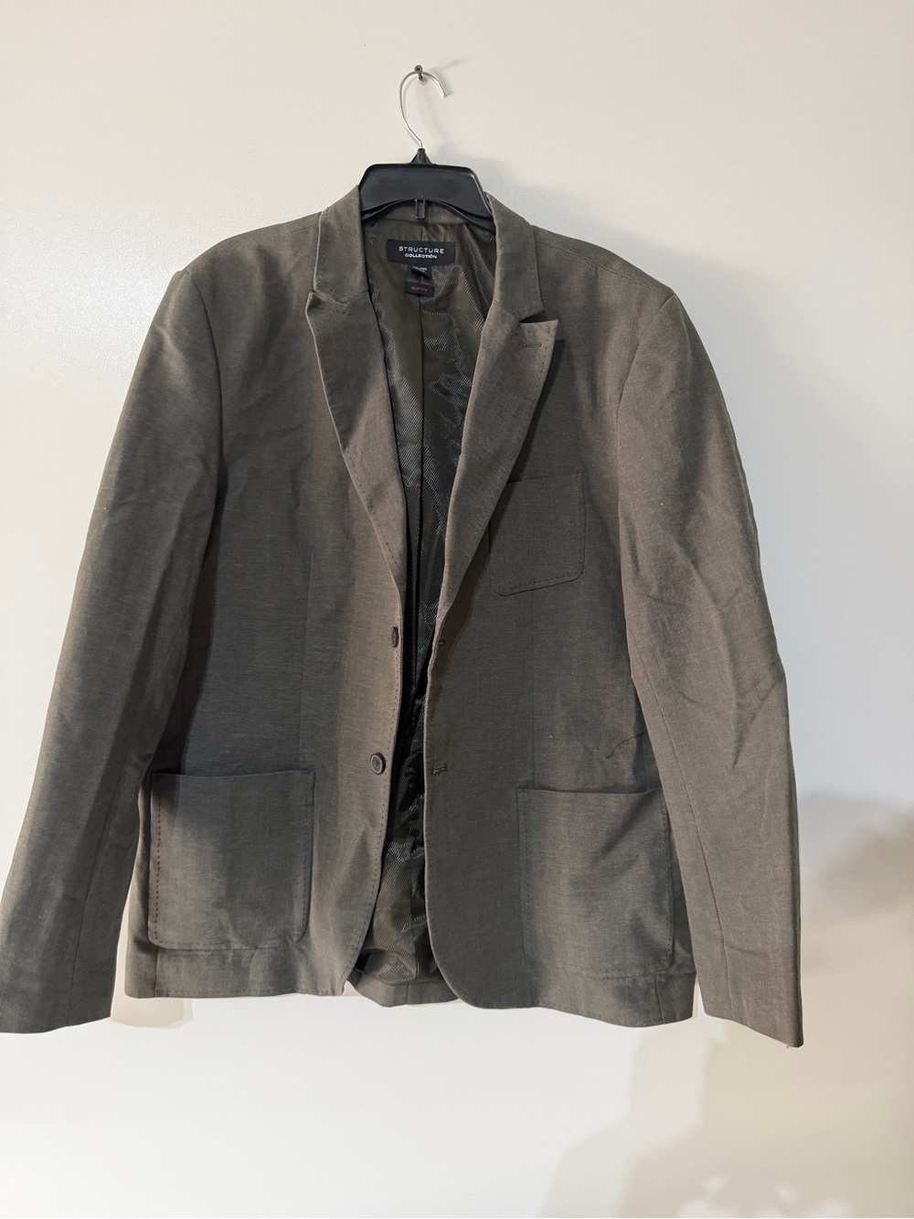 Structure Collection Olive Green Slim Fit Blazer 2XL